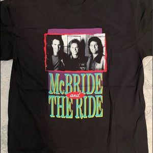 VINTAGE MCBRIDE AND THE RIDE T SHIRT -  NEVER WORN